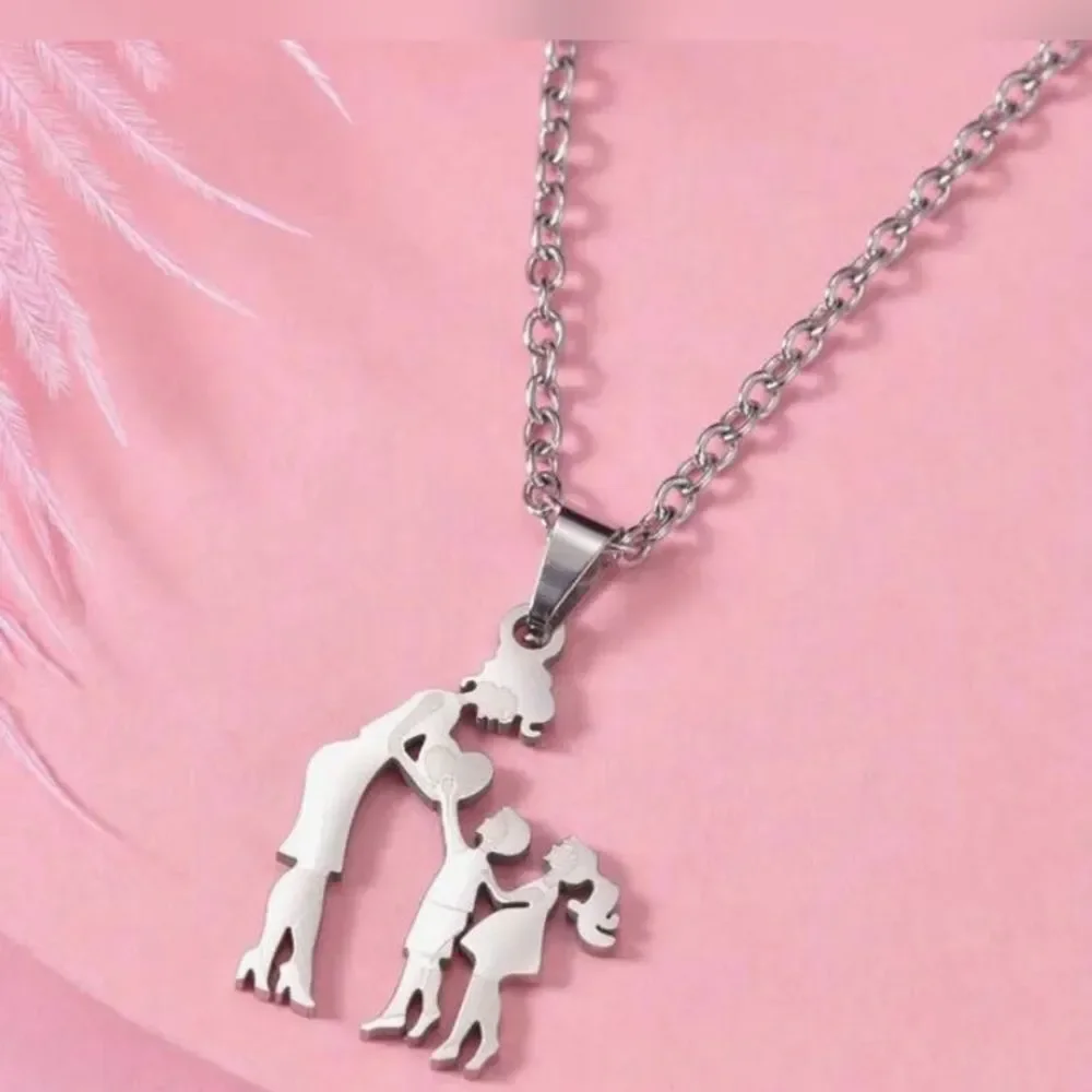 3for$20 Mother Son Daughter Pendant Necklace Women's adjustable Necklace